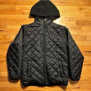 Timberland Black  Puffer Jacket with detachable hoodie
